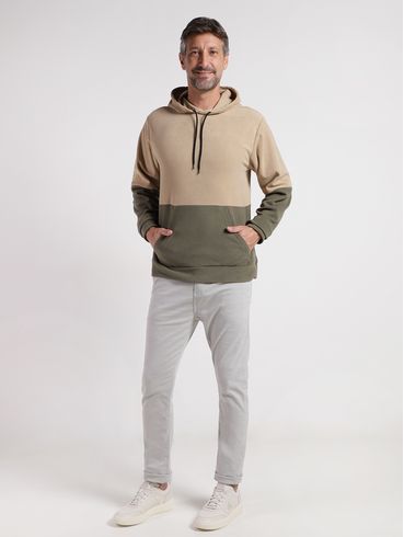 Blusão Fleece Masculino CAQUI