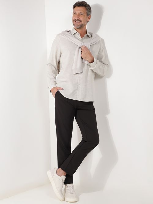 Camisa Manga Longa Elétron Masculina BEGE