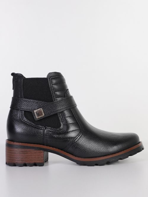 Bota Cano Curto Cities Pegada Feminina PRETO