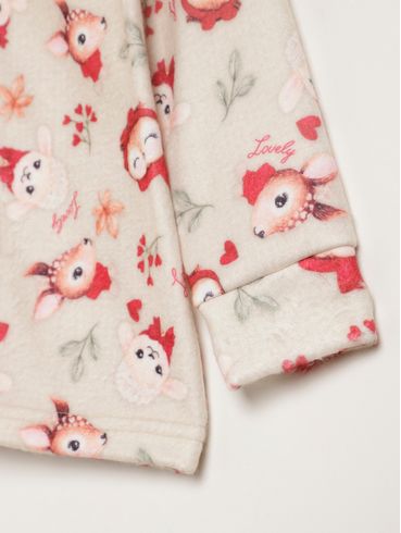 Conjunto Longo Infantil Para Menina - VERMELHO