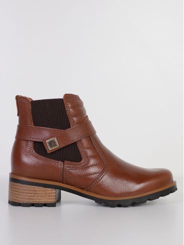 Bota Cano Curto Cities Pegada Feminina MARROM