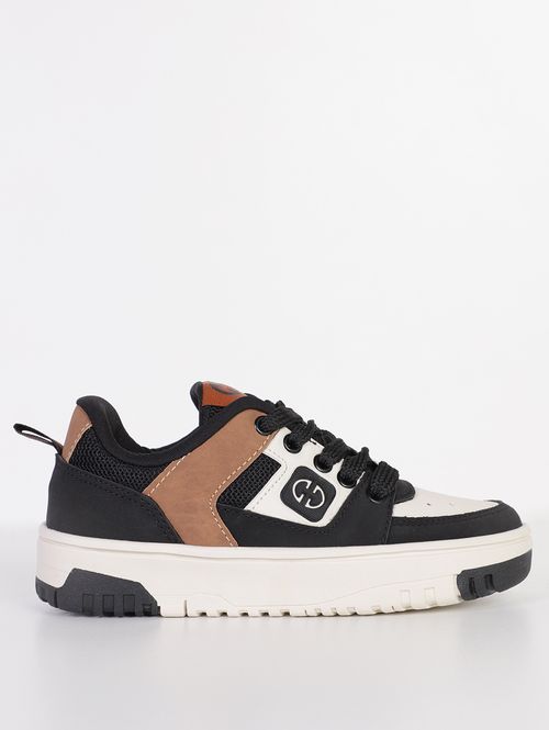Tênis Tyger Juvenil Para Menino - PRETO/OFF WHITE