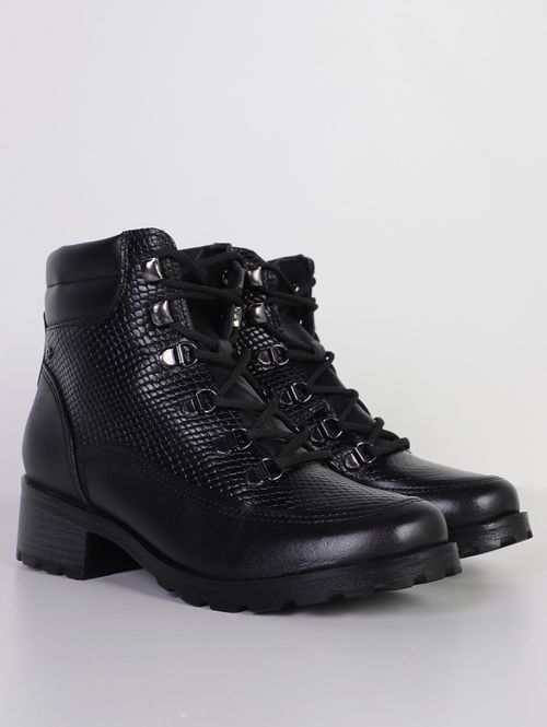 Bota Cano Curto Cities Pegada Feminina PRETO