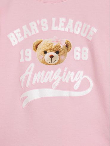 Blusa Manga Longa Infantil Para Menina - ROSA