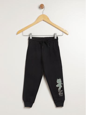 Calça Moletom Infantil Para Menino - PRETO