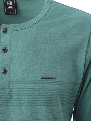 Camiseta Manga Longa No Stress Masculina VERDE