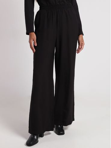 Calça Wide Leg Feminina PRETO
