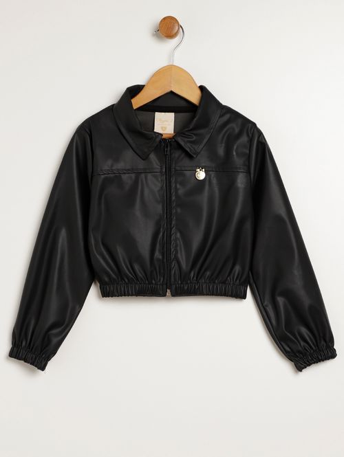 Jaqueta Infantil Para Menina - PRETO
