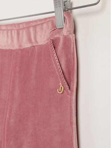 Calça Veludo Infantil Para Menina - ROSA