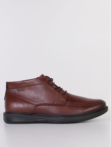 Botina Couro Vibes Masculina MARROM