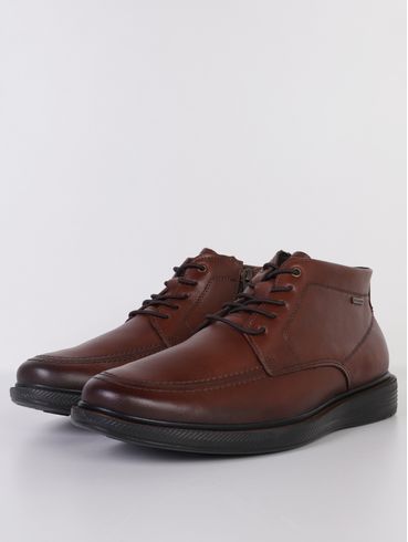 Botina Couro Vibes Masculina MARROM