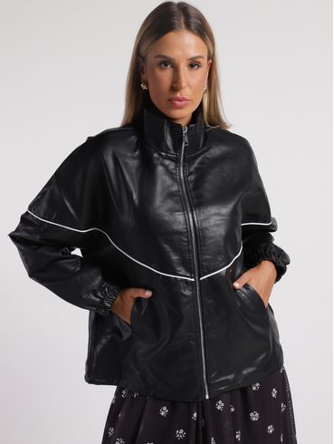 Jaqueta Oversized Feminina PRETO