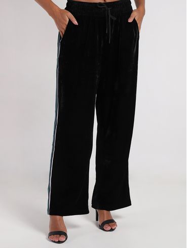 Calça Plush Reta Feminina PRETO