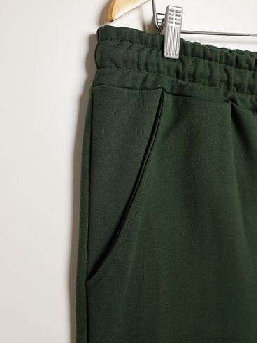 Calça Moletom Jogger Cargo Plus Size Masculina VERDE