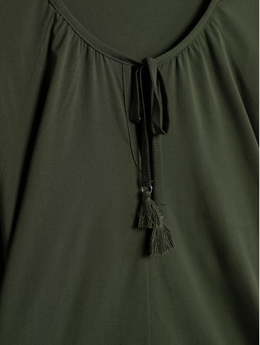 Blusa Manga Longa Plus Size Feminina VERDE