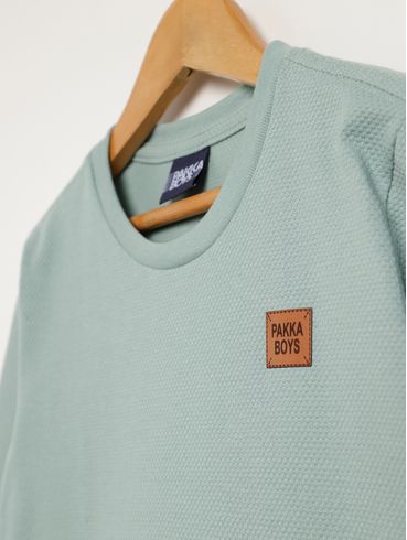 Camiseta Manga Longa Infantil Para Menino - VERDE