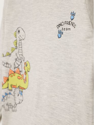 Camiseta Manga Longa Infantil Para Menino - MESCLA