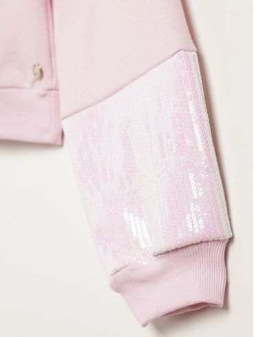 Moletom Cropped Juvenil Para Menina - ROSA