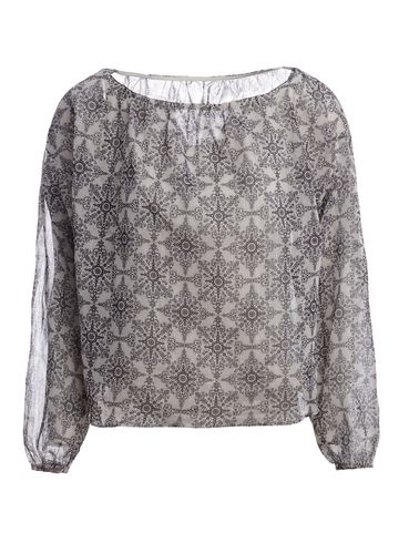 Blusa Sobreposição Manga Longa Feminina AREIA
