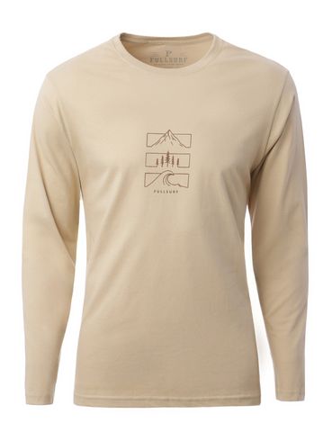 Camiseta Manga Longa Masculina BEGE