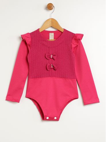 Body Infantil Para Menina - PINK