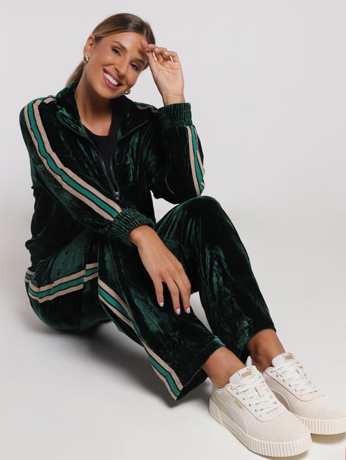 Calça Plush Reta Feminina VERDE