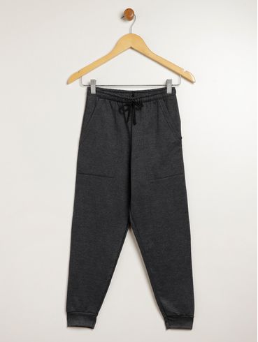 Calça Moletom Juvenil Para Menino - MESCLA