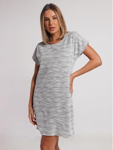 Vestido Mini Autentique Feminino CINZA