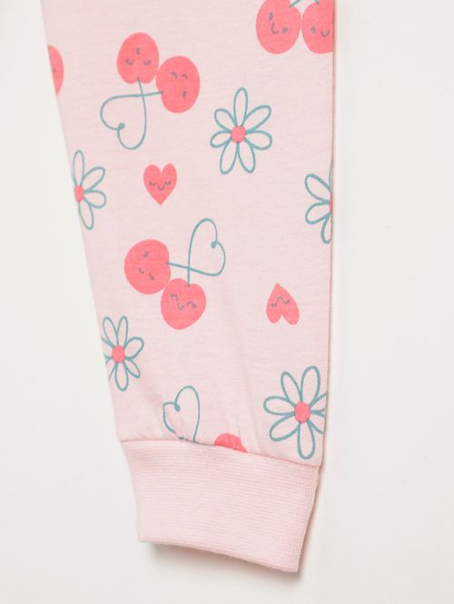 Pijama Longo Infantil Para Menina - ROSA
