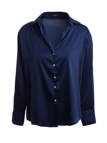 Camisa Acetinada Eagle Rock Feminina MARINHO