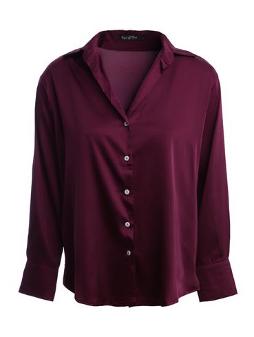 Camisa Acetinada Eagle Rock Feminina VINHO