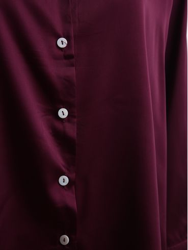 Camisa Acetinada Eagle Rock Feminina VINHO