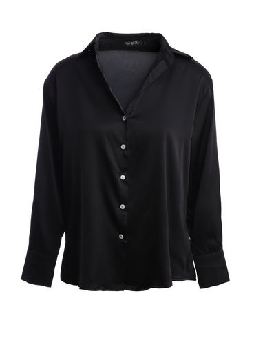 Camisa Acetinada Eagle Rock Feminina PRETO