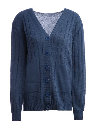 Cardigan Tricot Feminino AZUL