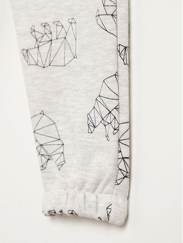 Calça Moletom Infantil Para Menino - MESCLA