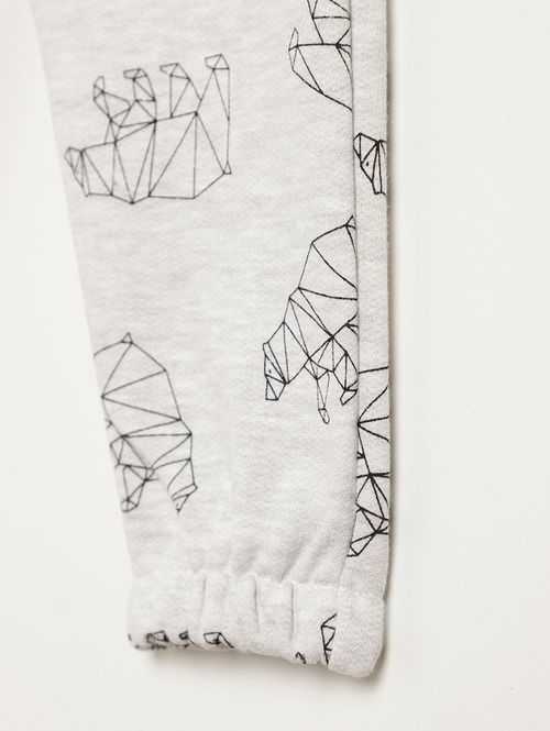 Calça Moletom Infantil Para Menino - MESCLA