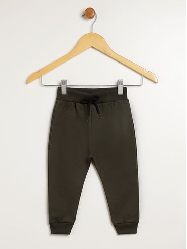 Calça Moletom Infantil Para Menino - VERDE