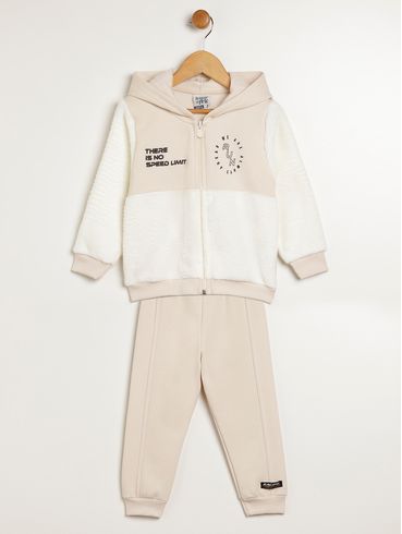 Conjunto Longo Infantil Para Menino - BEGE