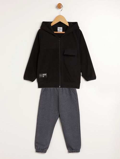 Conjunto Longo Infantil Para Menino - PRETO