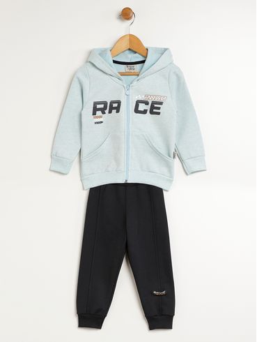 Conjunto Longo Infantil Para Menino - AZUL