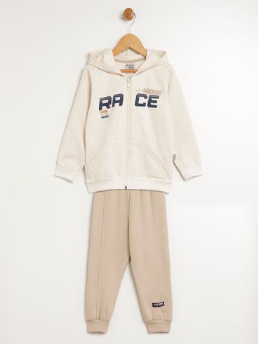 Conjunto Longo Infantil Para Menino - NATURAL