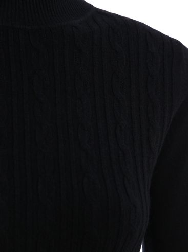 Blusão Tricot Manga Longa Feminino PRETO