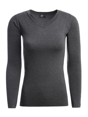 Blusa Manga Longa Feminina Cinza