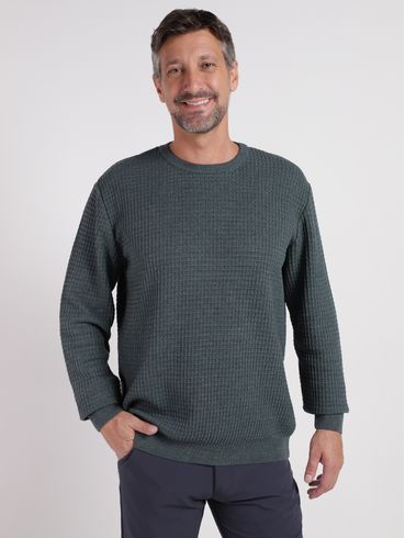 Blusão Tricot Manga Longa Masculino VERDE
