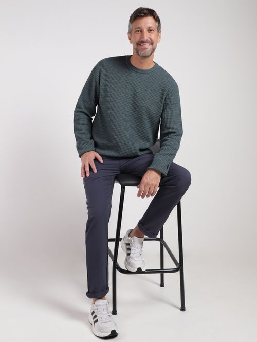 Blusão Tricot Manga Longa Masculino VERDE