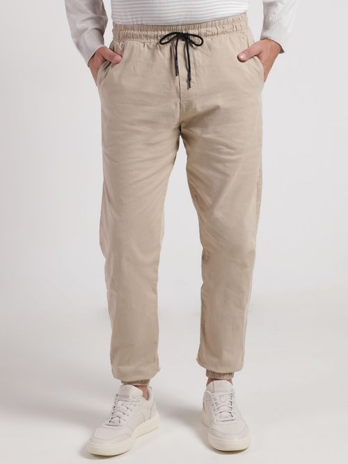 Calça Sarja Jogger Masculina CAQUI