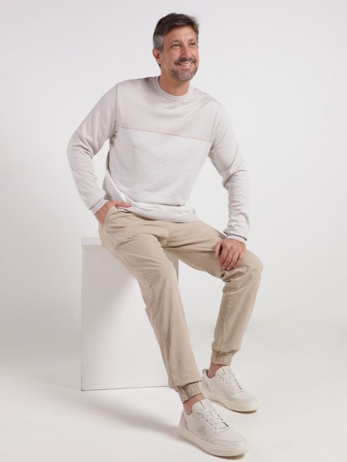 Calça Sarja Jogger Masculina CAQUI