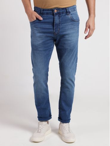Calça Jeans Slim Masculina AZUL