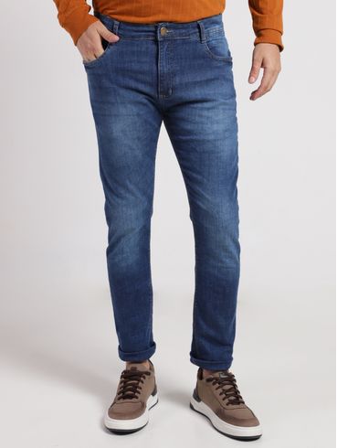 Calça Jeans Slim Masculina AZUL