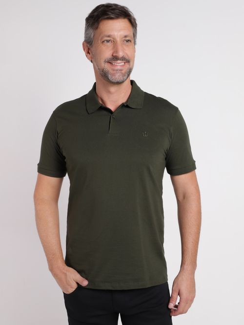 Polo Manga Curta Masculina VERDE